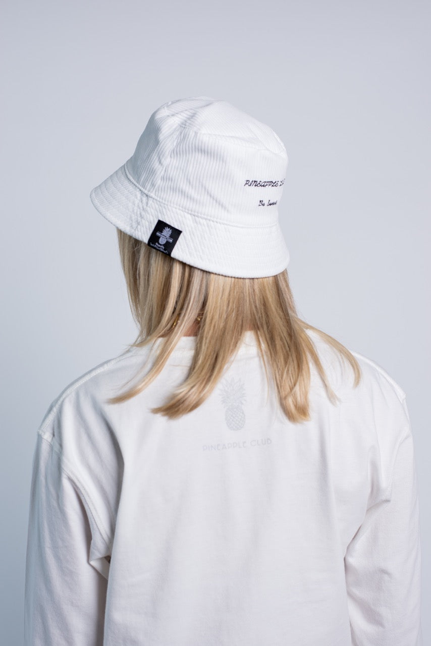 White pineapple sale bucket hat